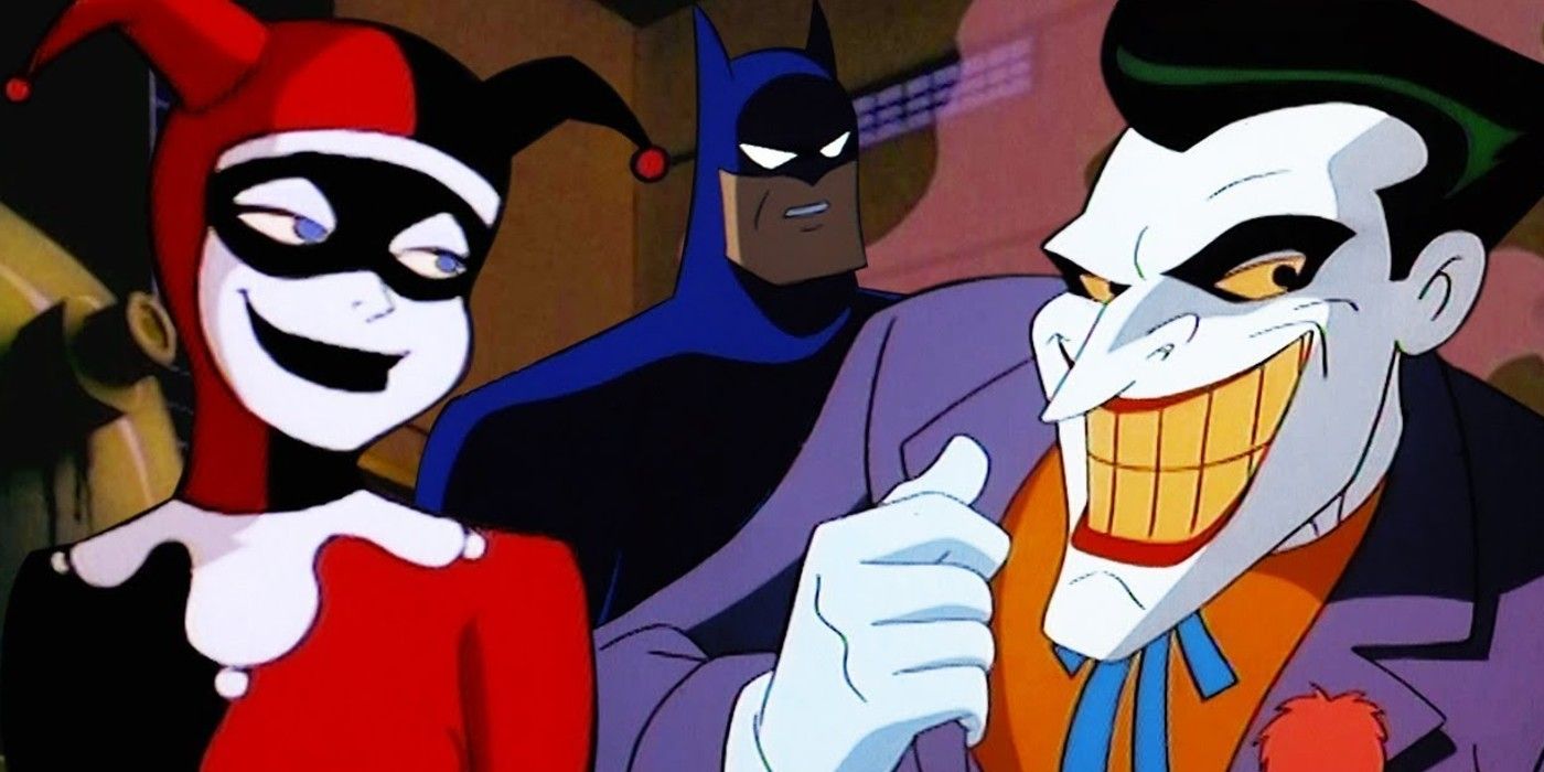 Batman Harley and Joker in Batman the Animated Series
