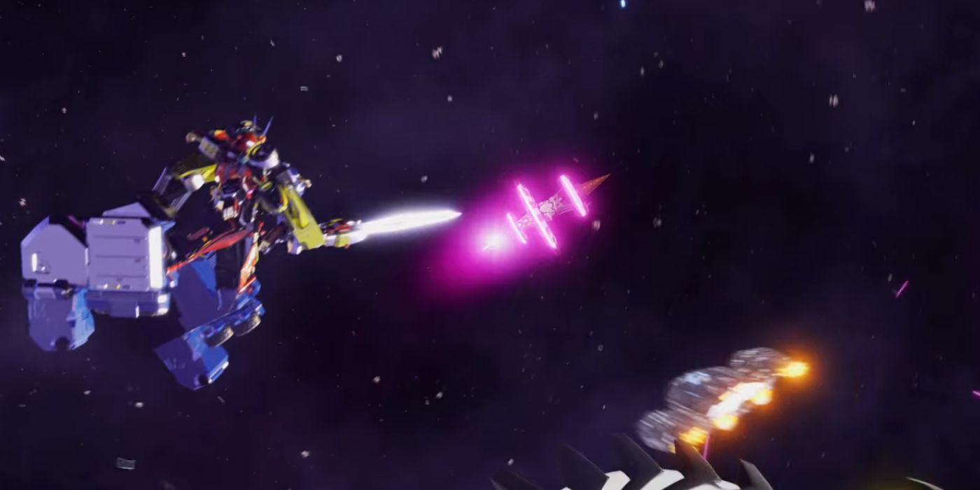 Beast-X Megazord dans Power Rangers Cosmic Fury