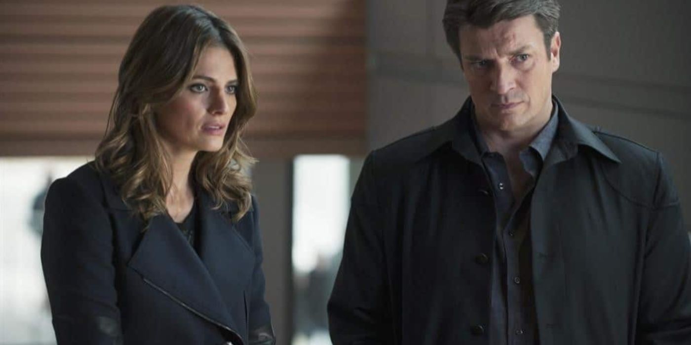 Beckett y Castle lucen serios en la temporada 7 de Castle