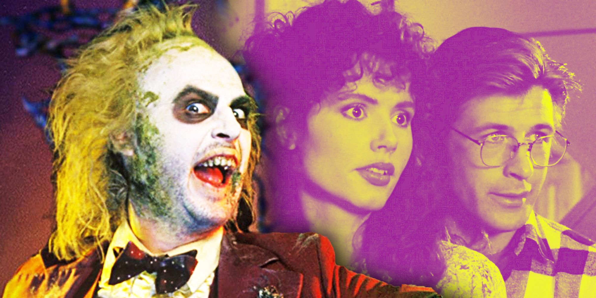 Michael Keaton's Beetlejuice with Barbara and Adam in Tim Burton's Beetlejuice (1988)