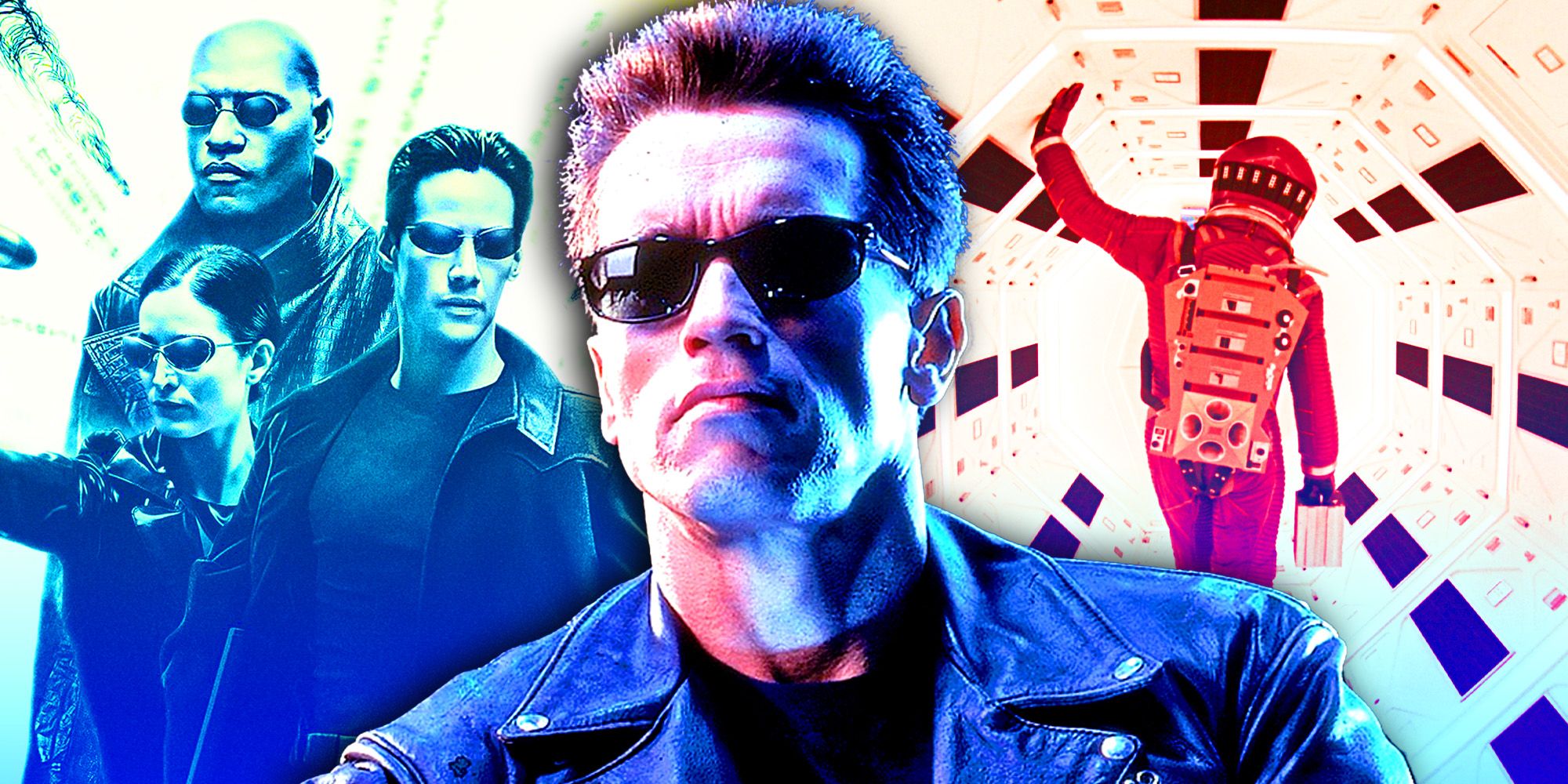 The Matrix, Terminator, and 2001 a Space odyssey