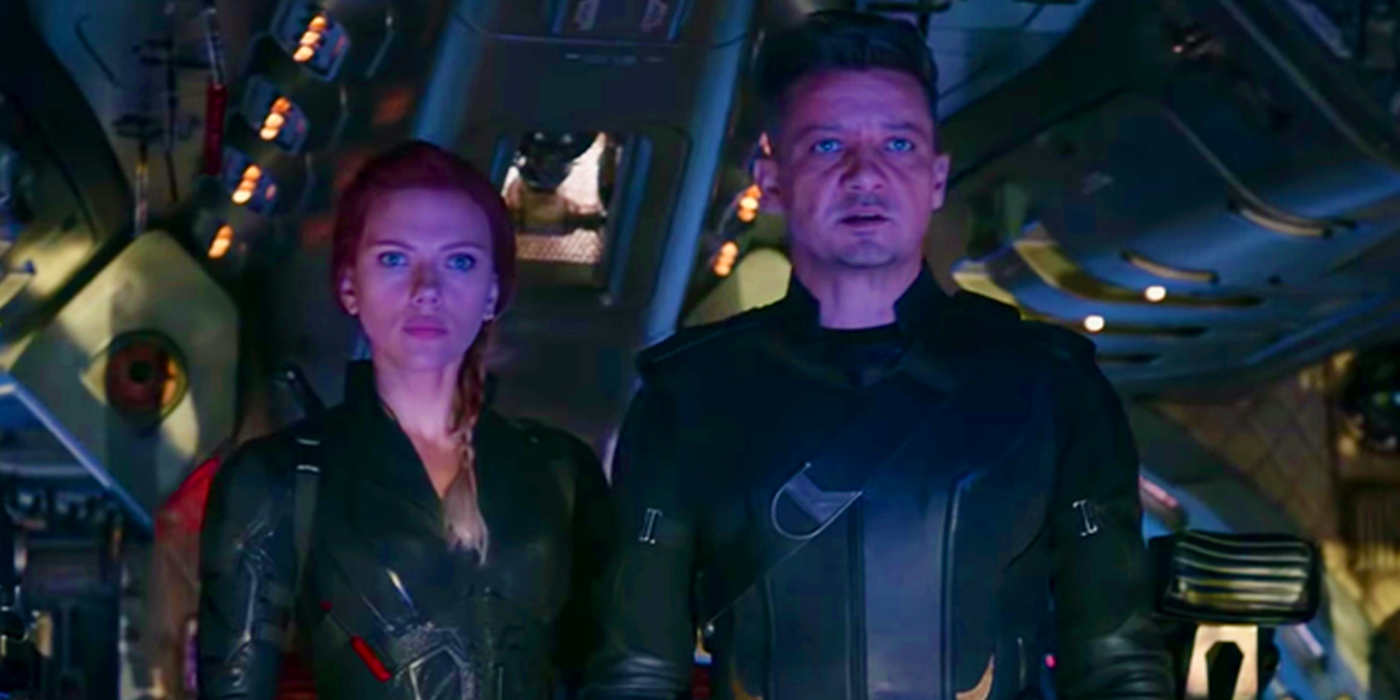 Black Widow and Hawkeye in MCU Avengers Endgame