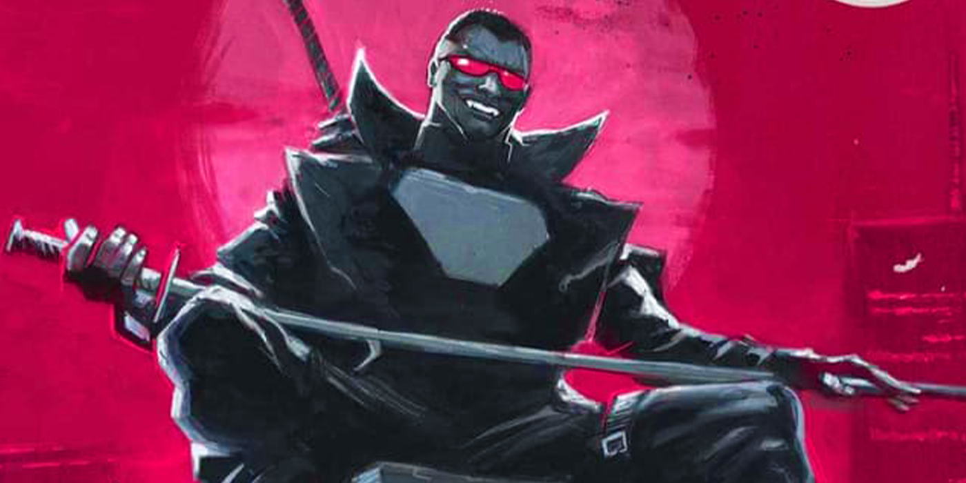 Blade wearing chest armor in Marvel Comics