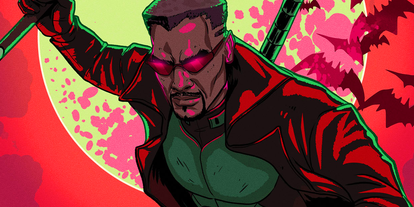 Blade with a dash of red in Marvel Comics