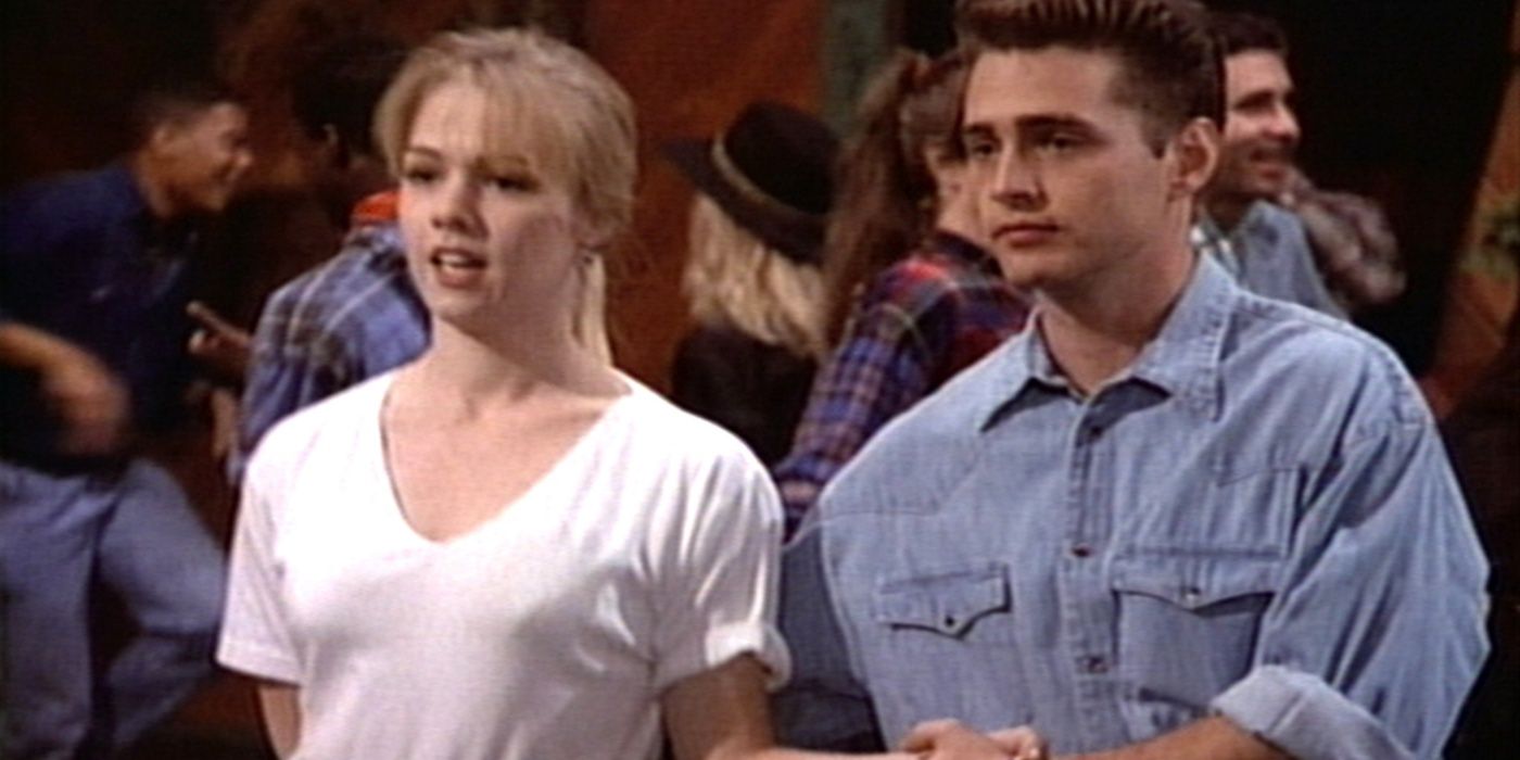 Brandon and Kelly on Beverly Hills 90210.