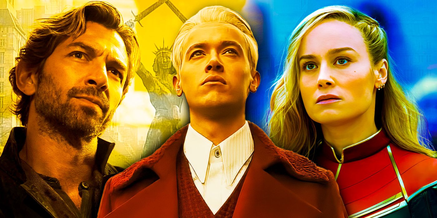 Brie Larson in The Marvels and Young Snow in Ballad of Songbirds and Snakes