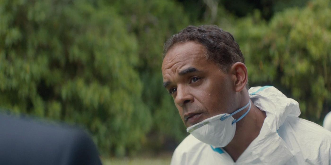 SOCO Young looks on in Broadchurch