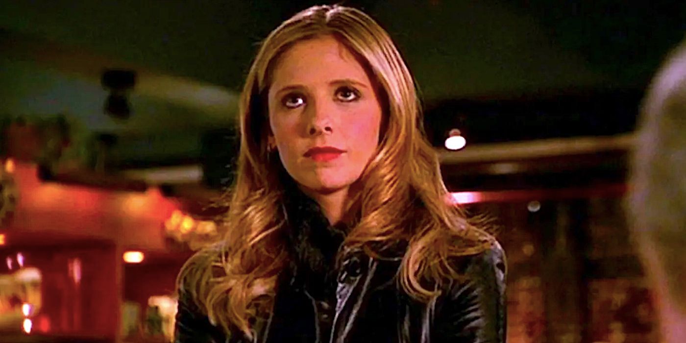 Buffy looks frustrated in Buffy the Vampire Slayer.