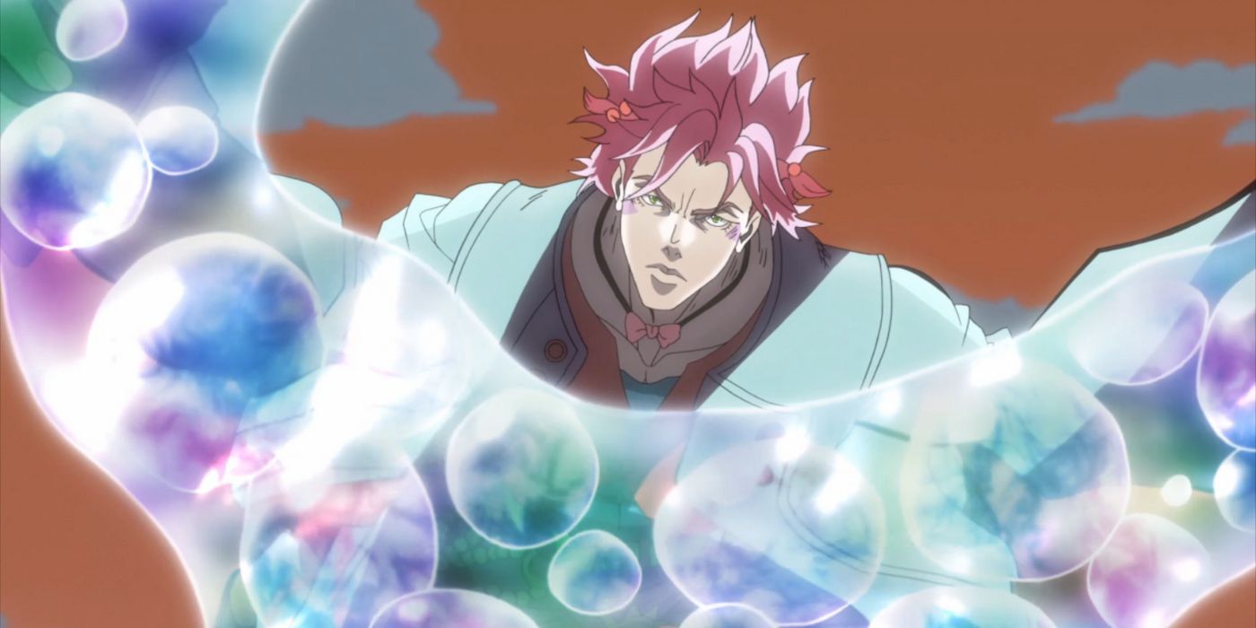 Caesar-from-JoJo's-Bizarre-Adventure-wielding-bubbles