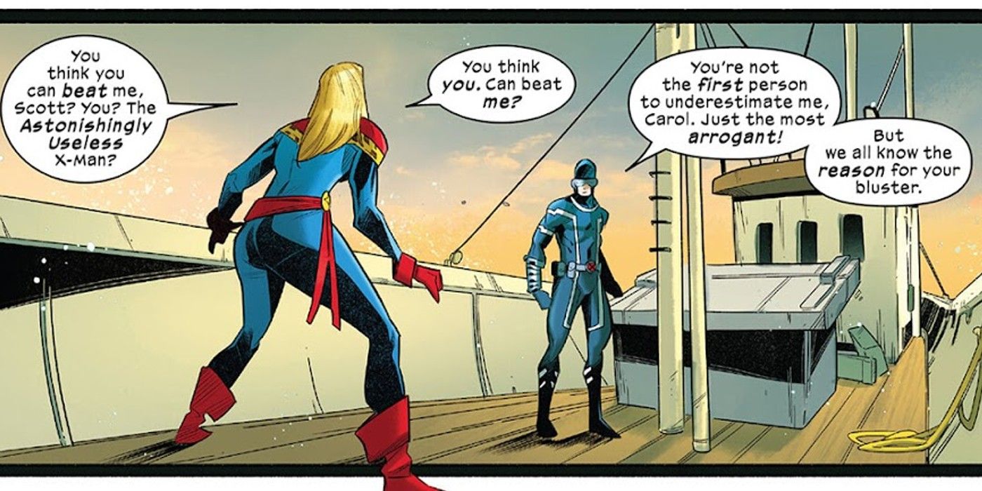 Cyclops vs Captain Marvel Exposes Scott Summers’ True Power