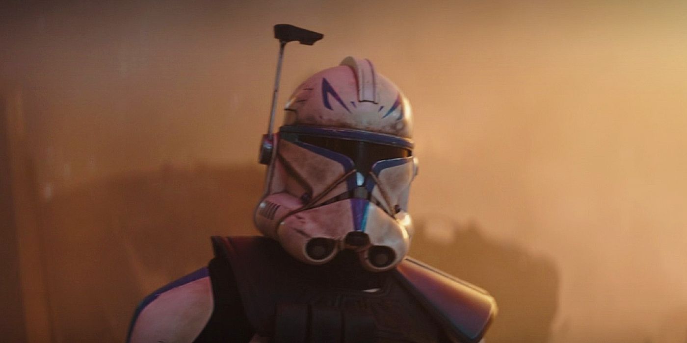 Capitão Rex live-action no episódio 5 de Ahsoka ansioso em seu capacete