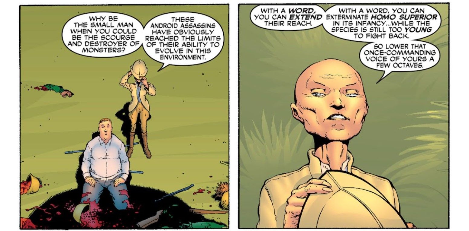 Cassandra Nova&rsquo;s first appearance in New X-Men vol 1 #114