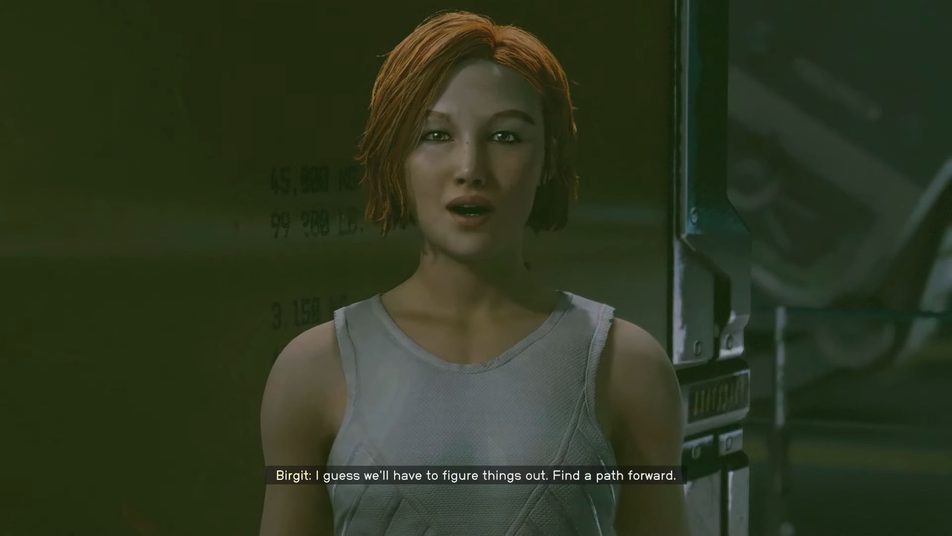 Dialogue with Birgit in Starfield.