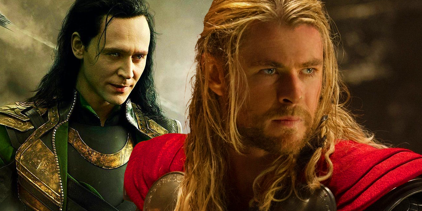Chris Hemsworth as Thor and Tom Hiddleston as Loki in 2013's Thor The Dark World