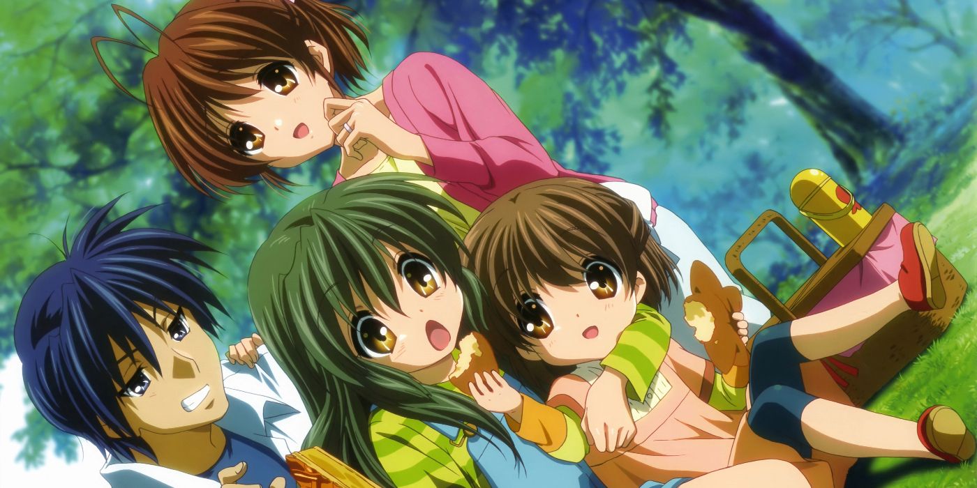 Clannad After Story key visual of the main cast.