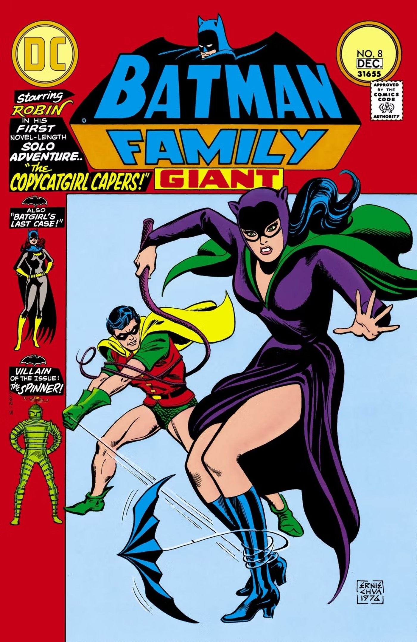 Classic Robin and Catwoman Batman Family Giant 8 Cover