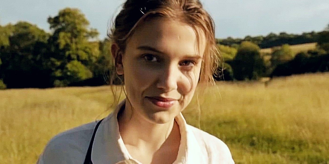 Millie Bobby Brown as Enola Holmes in a scene from Enola Holmes 2.