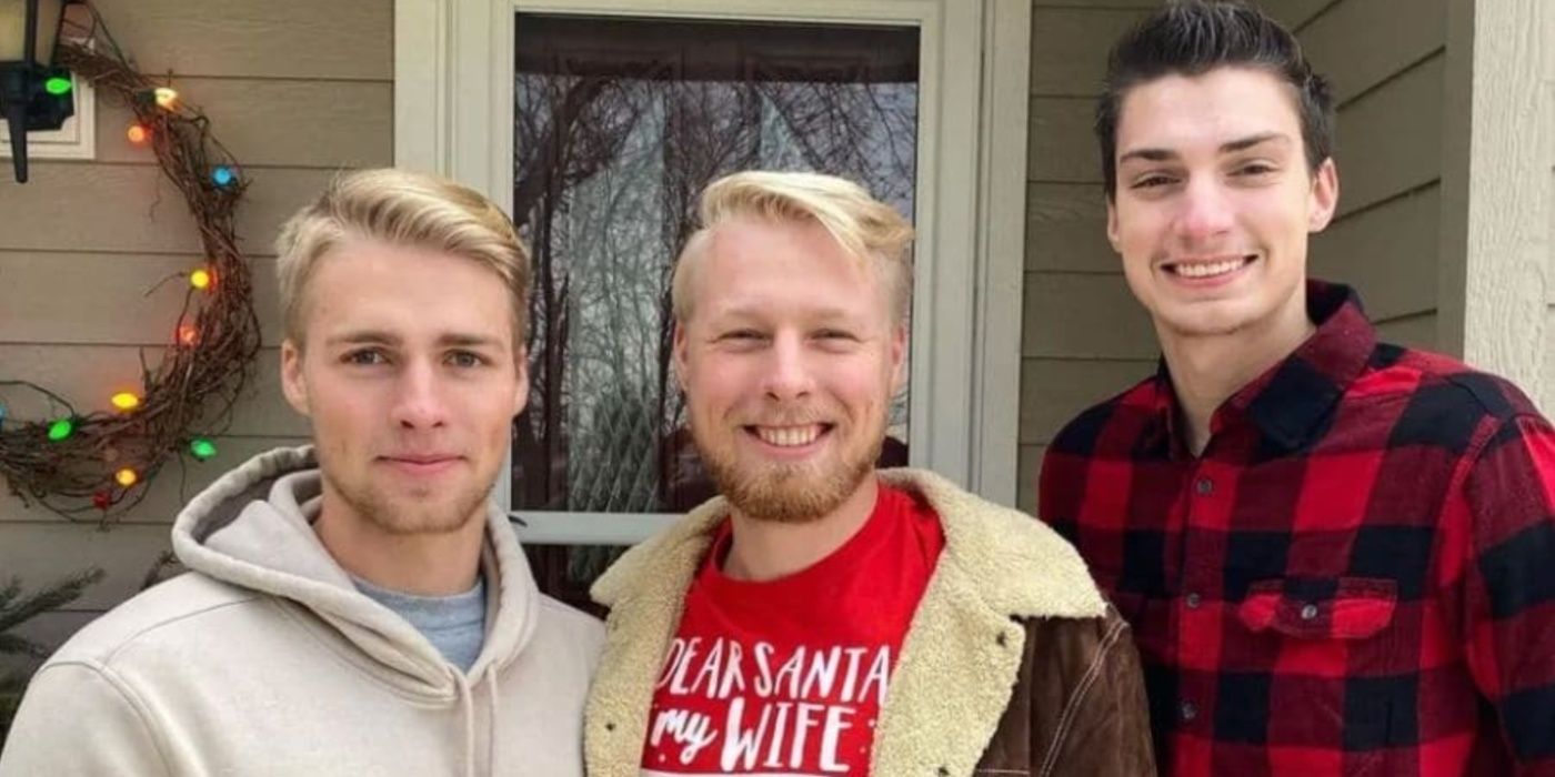 Welcome to Plathville star Nathan Meggs with Ethan and Micah