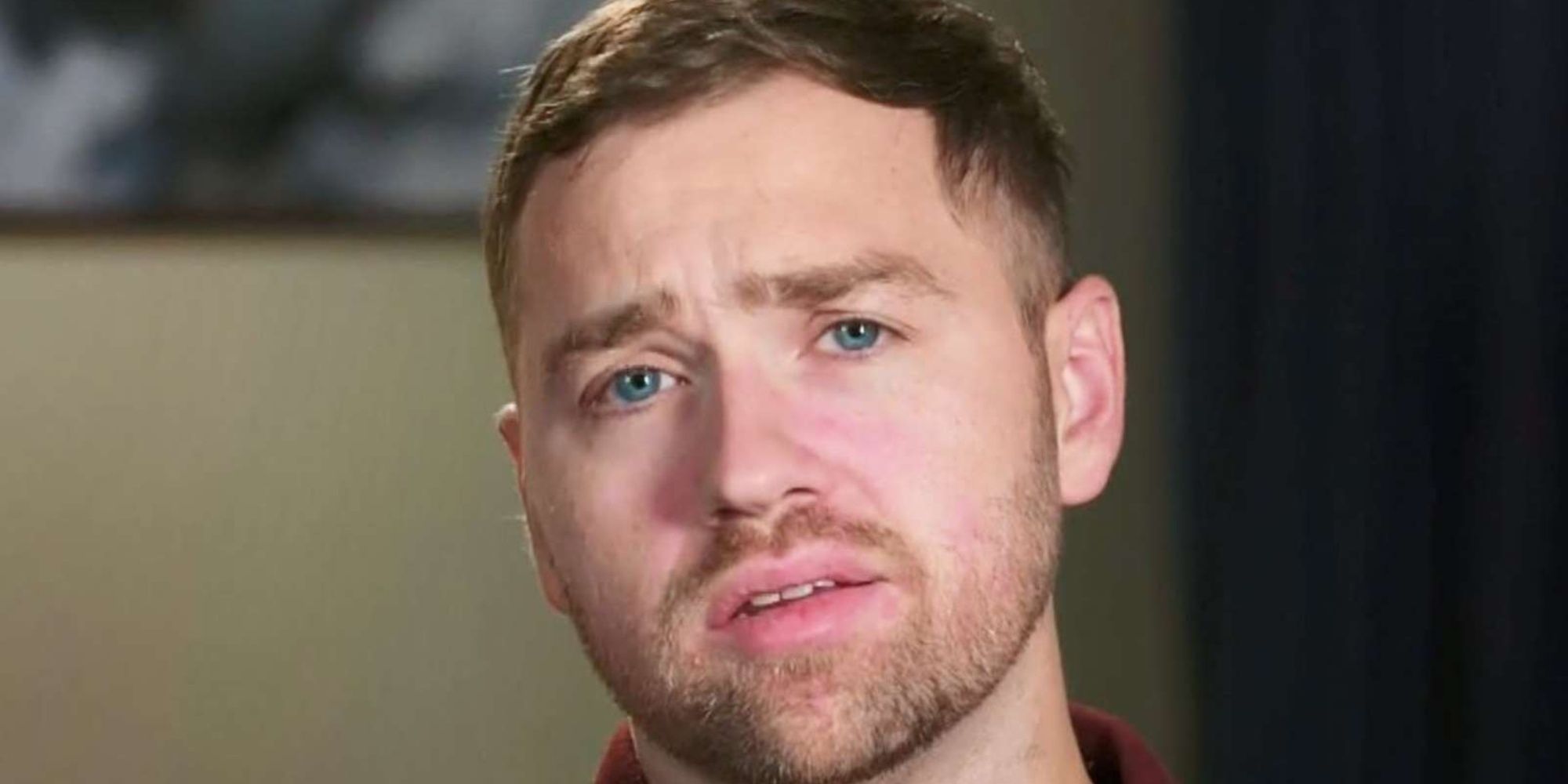 90 Day Fiance star Paul Staehle face close up looking confused