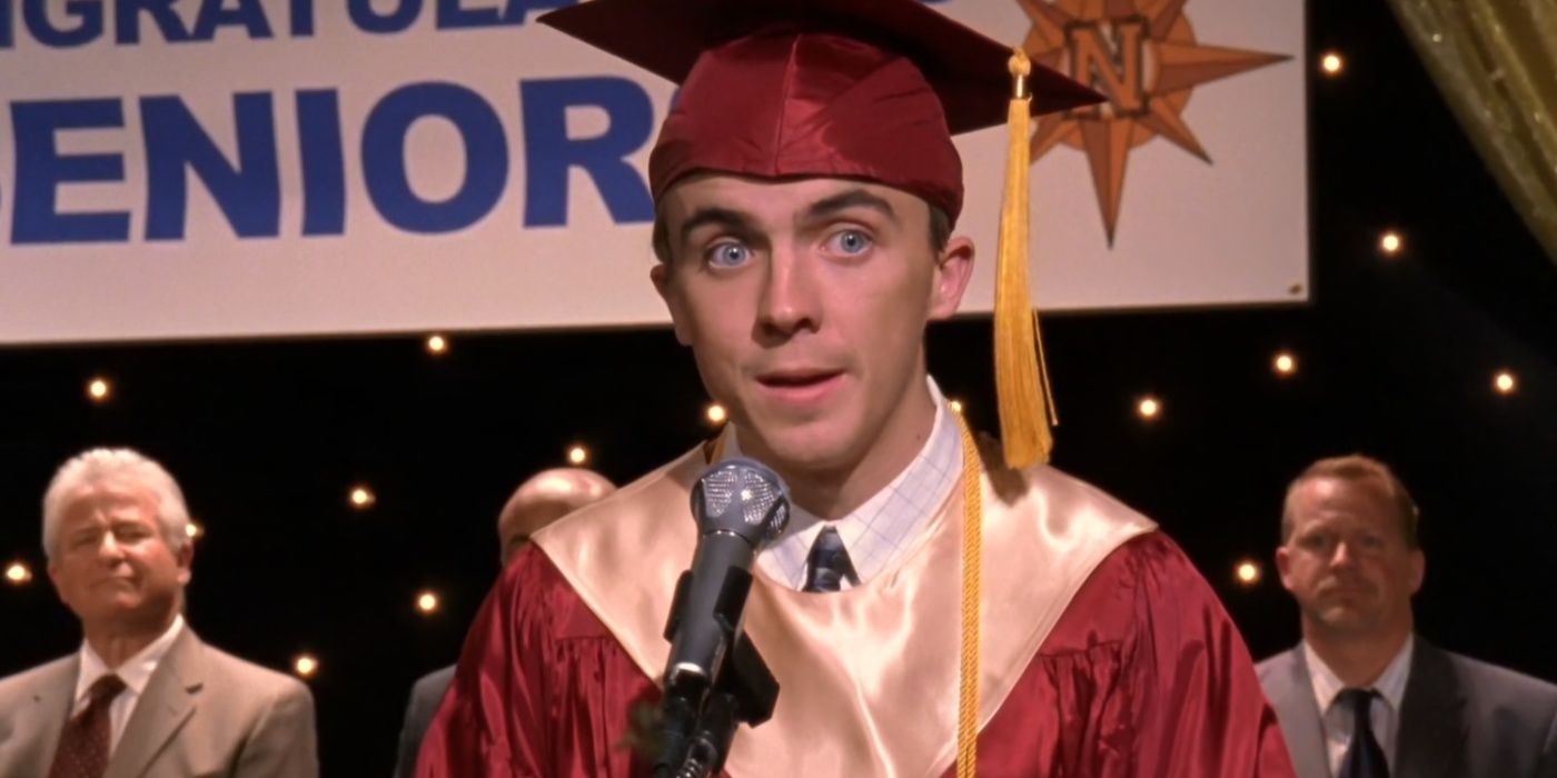 Malcolm gives a speech at graduation in Malcolm in the Middle