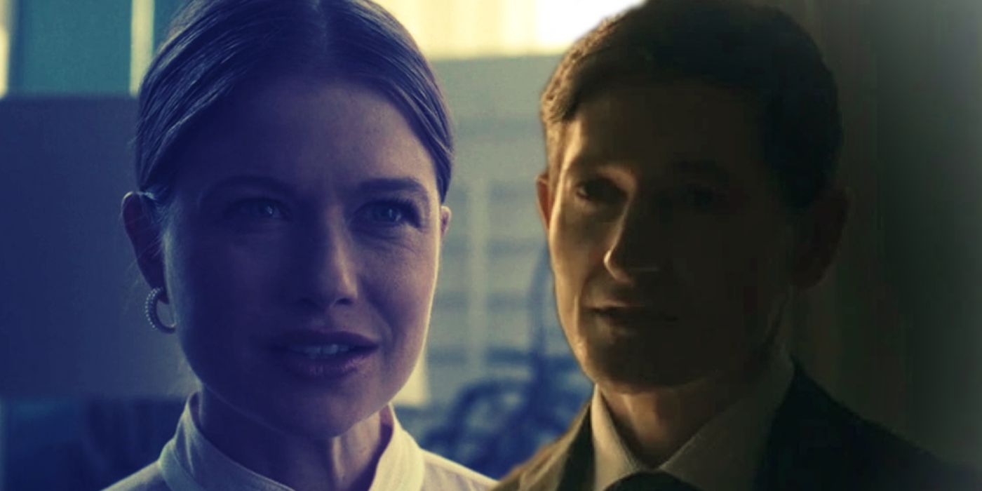 Collage of Alanis and Ryan Wheeler in The Handmaid's Tale.