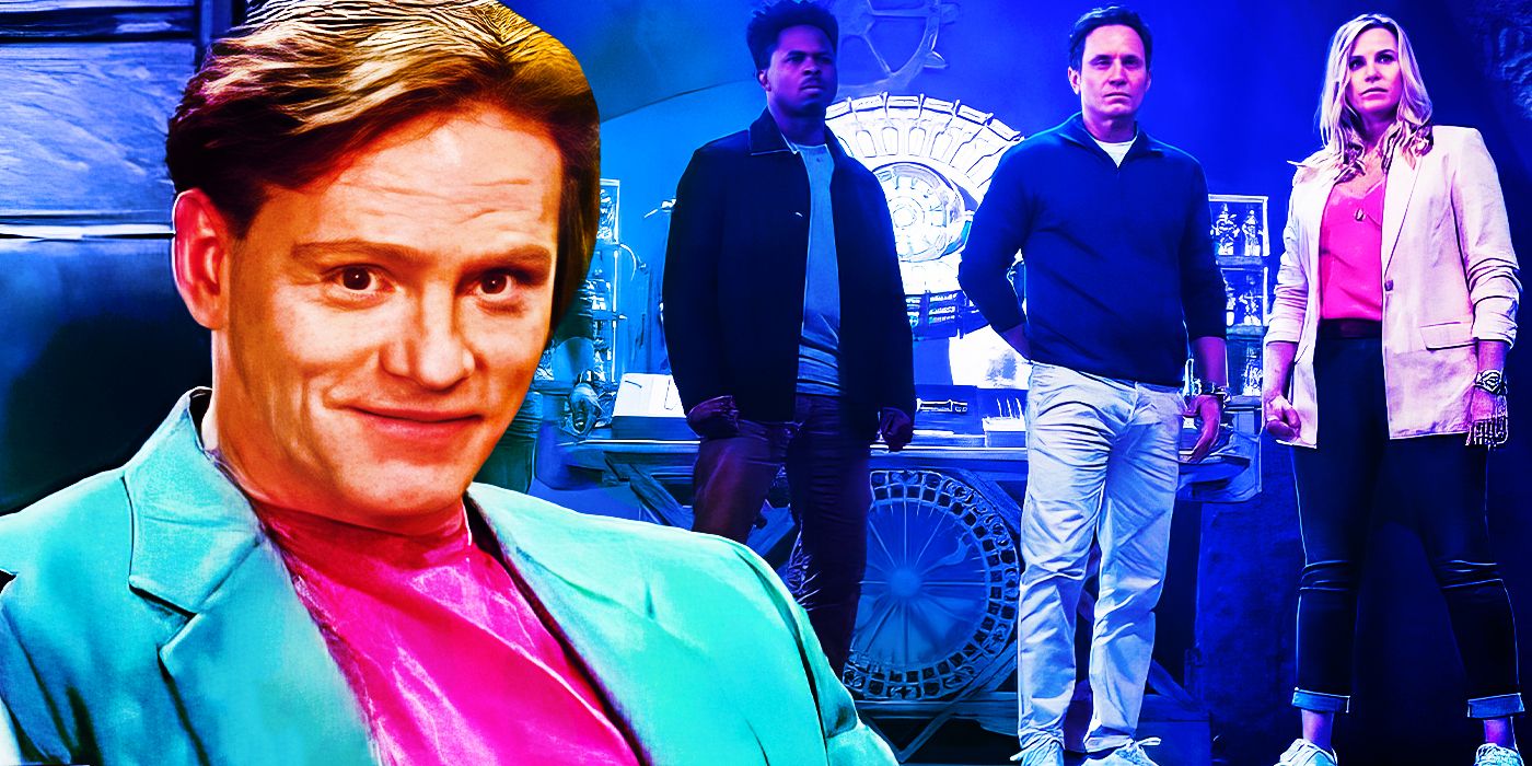Collage of Harvey Garvey and the Mighty Morphin Power Rangers grown up in Once and Always