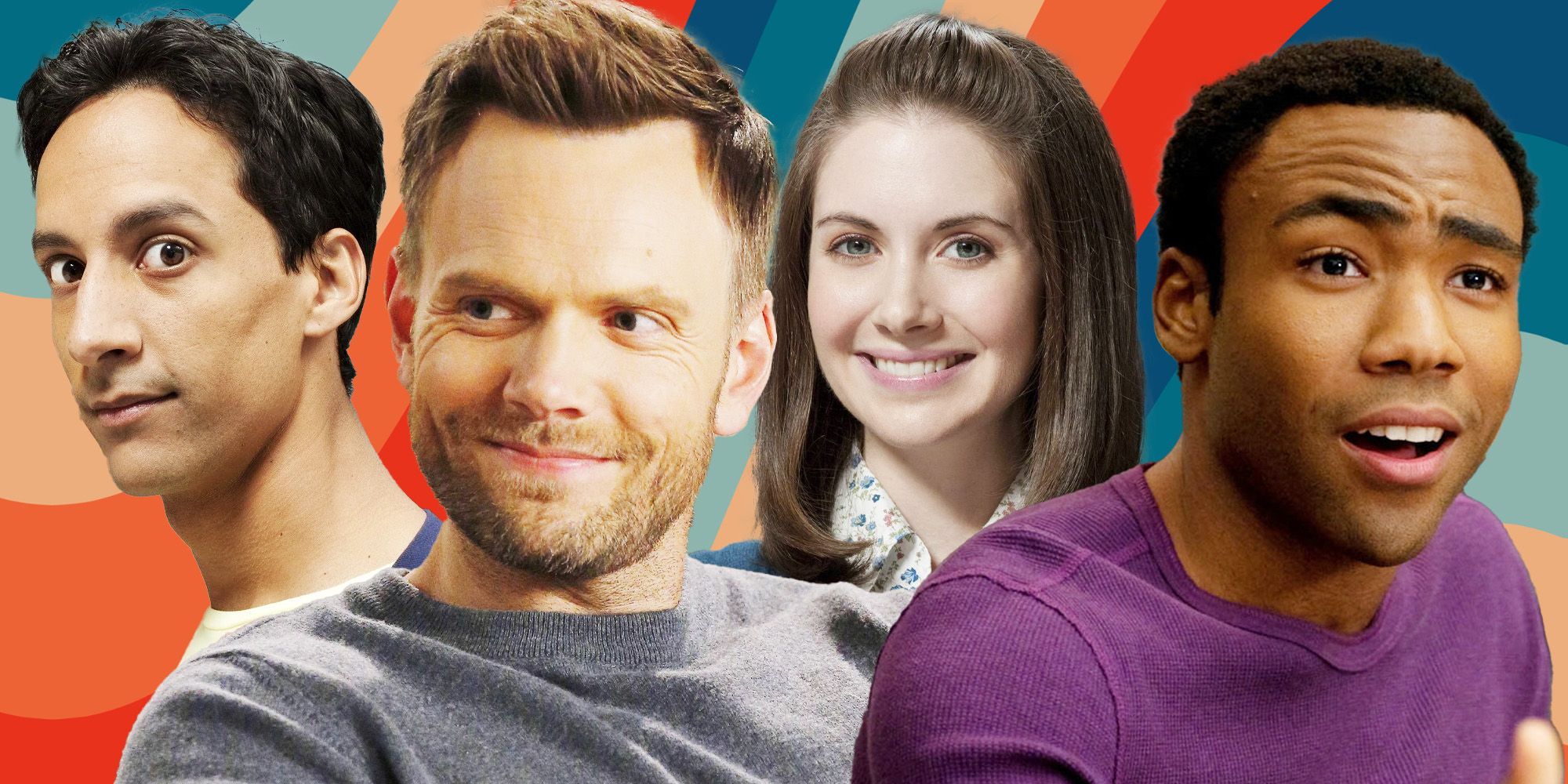 Collage of Abed, Jeff, Annie and Troy from Community