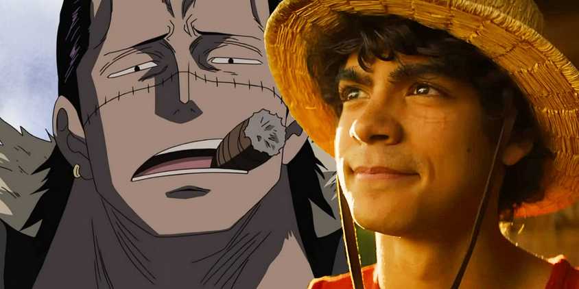 Crocodile from the One Piece Anime with the Live-Action Luffy