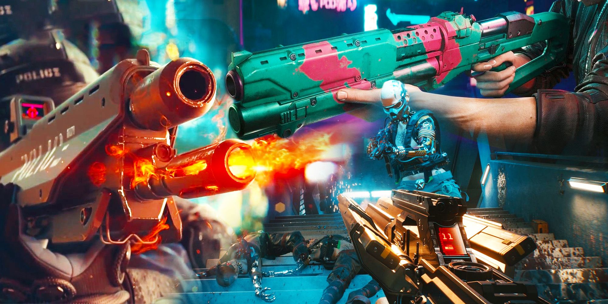 Various new powerful weapons from Cyberpunk 2077 Phantom Liberty