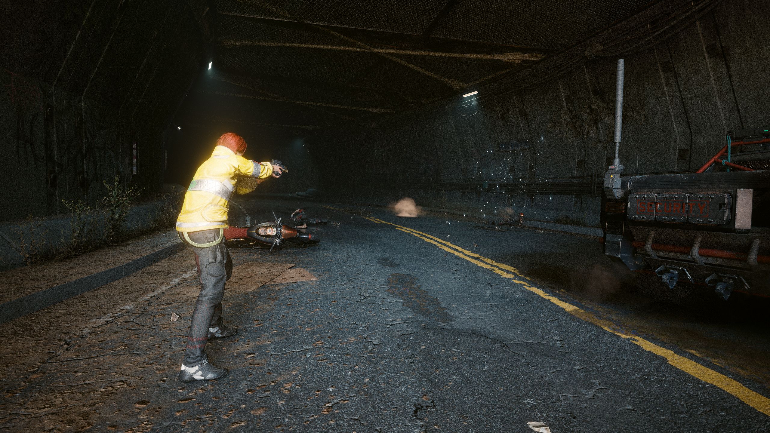 Cyberpunk 2077 Phantom Liberty V Using Overclock Quickhack To Kill Enemy Soldier