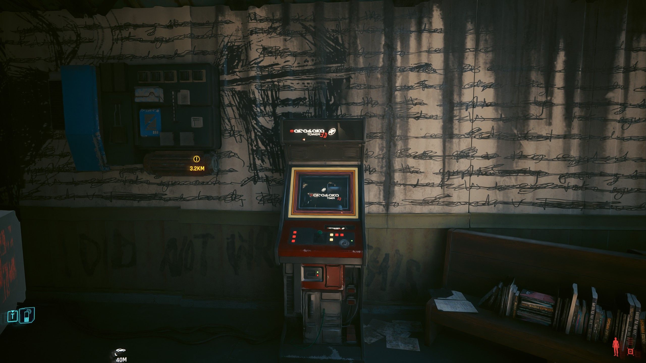 Cyberpunk 2077 V Looking At Arasaka Tower 3D Arcade Machine