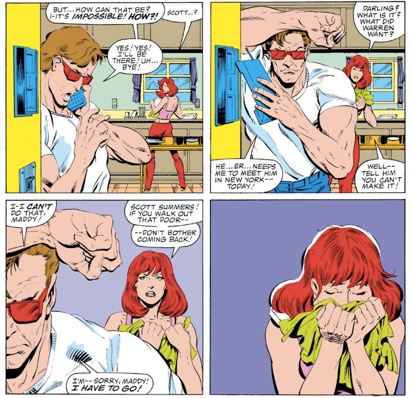 Cyclops Learns Jean is Alive