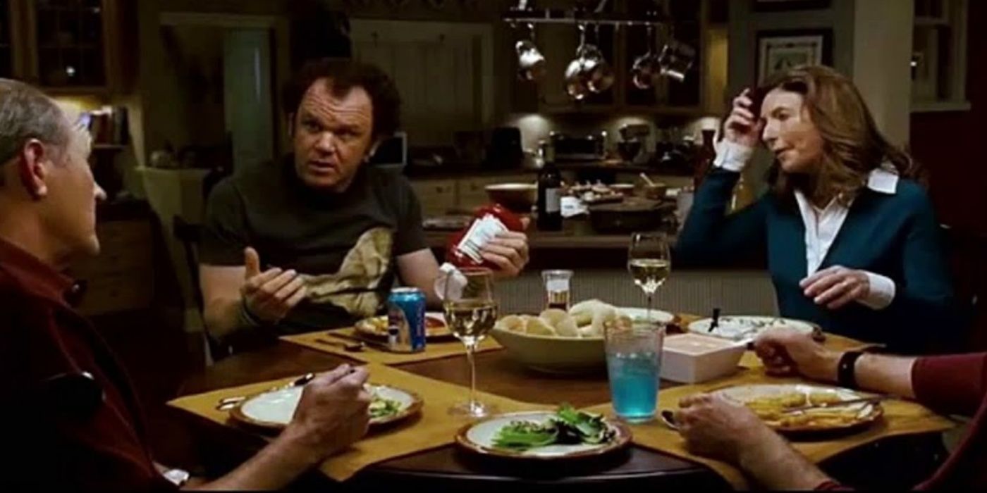 Dale at the dining table in Step Brothers