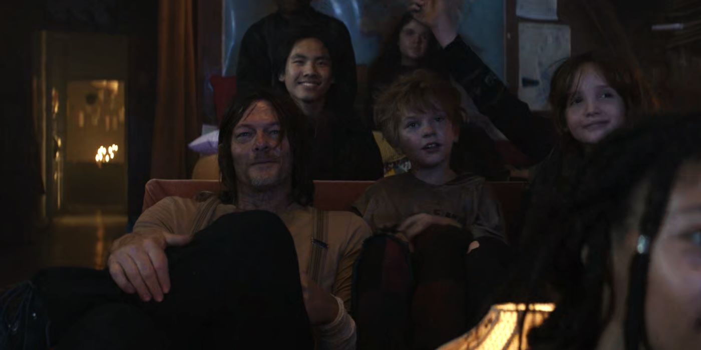 Daryl and The New Group Of Kids In Daryl Dixon Seaosn 1 Episode 2