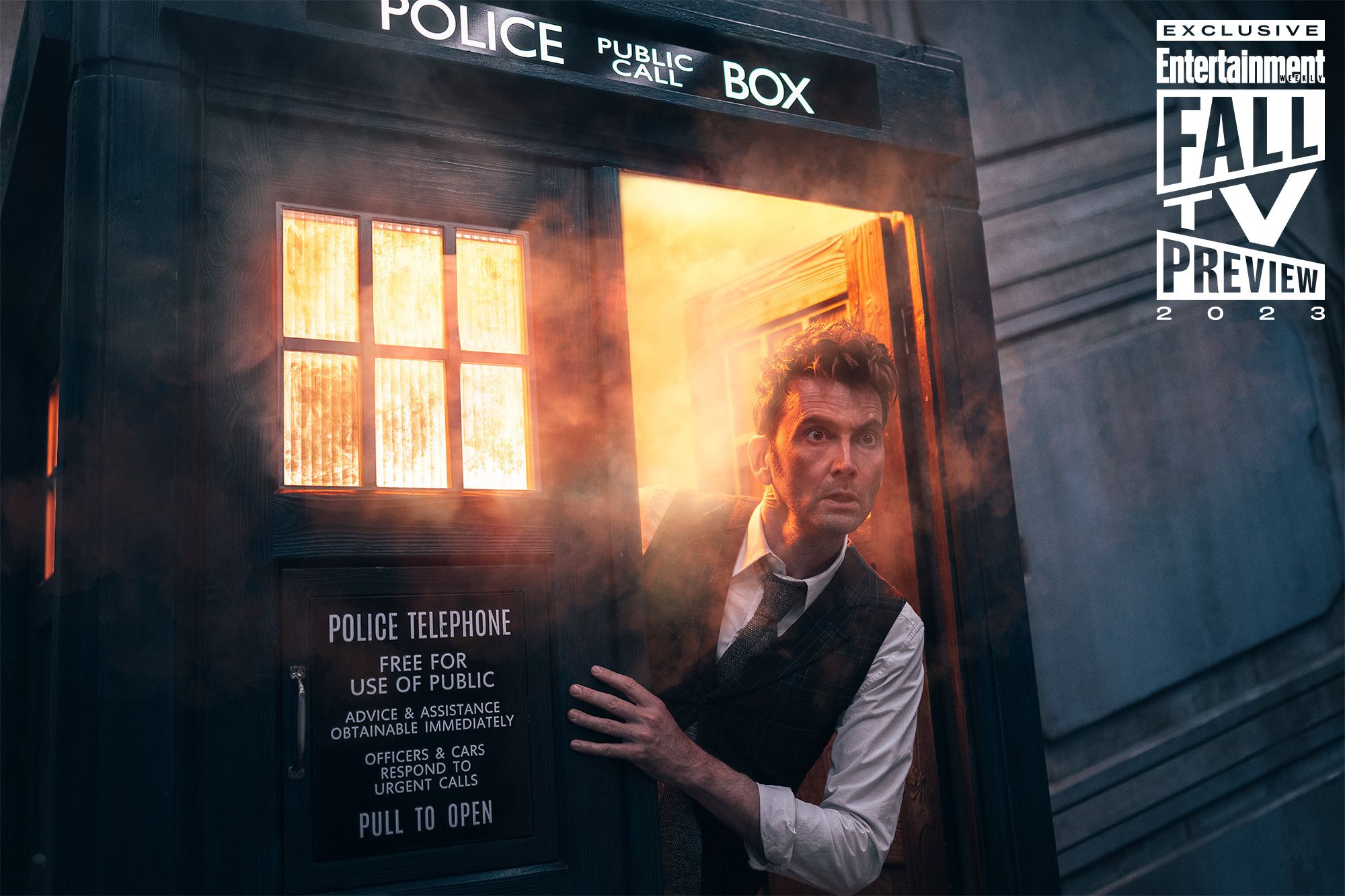 David Tennant’s Doctor Emerges From The TARDIS In New Doctor Who Image