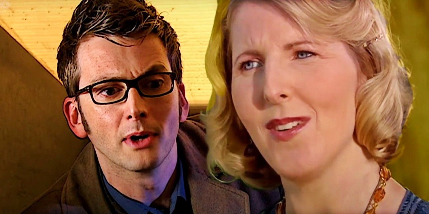 David Tennant as the Tenth Doctor and Agatha Christie in Doctor Who