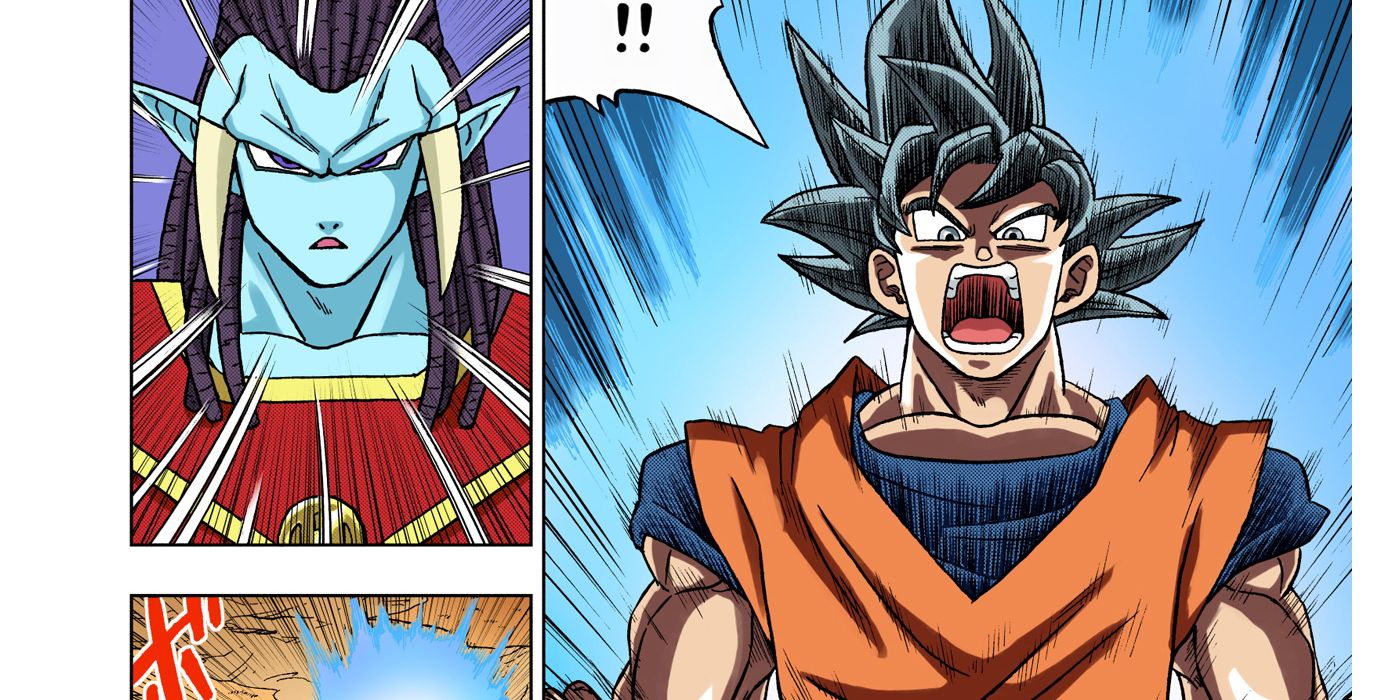 Dragon Ball Super: Goku goes True Ultra Instinct.
