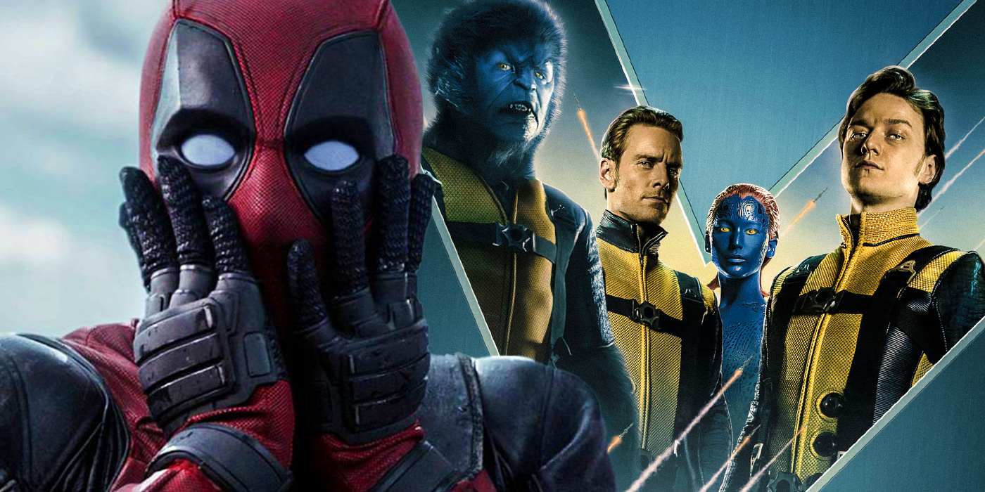 Deadpool with the cast of X-Men First Class