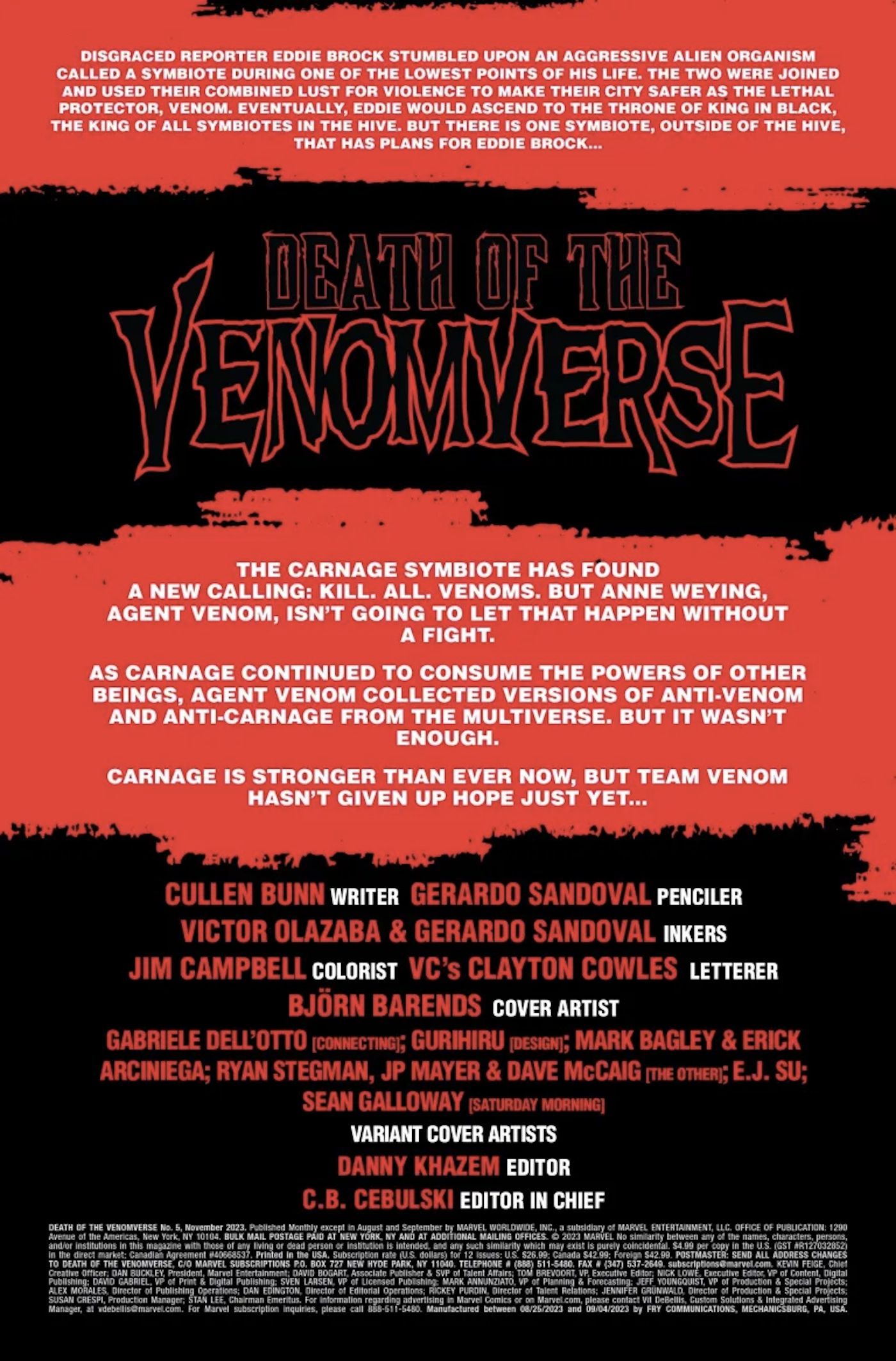 Death of Venomverse 5 page 1