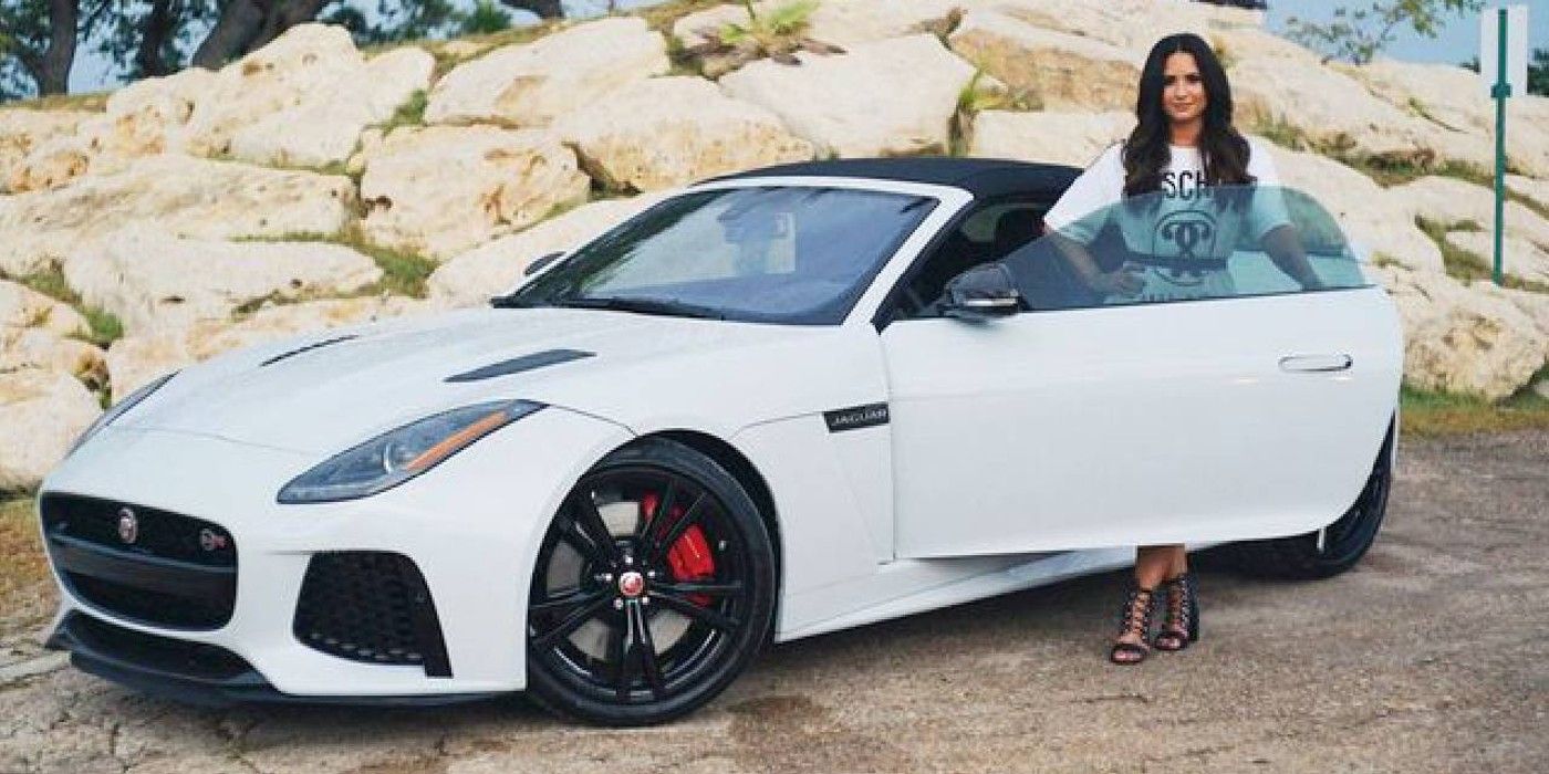Demi Lovato Posing With A Car