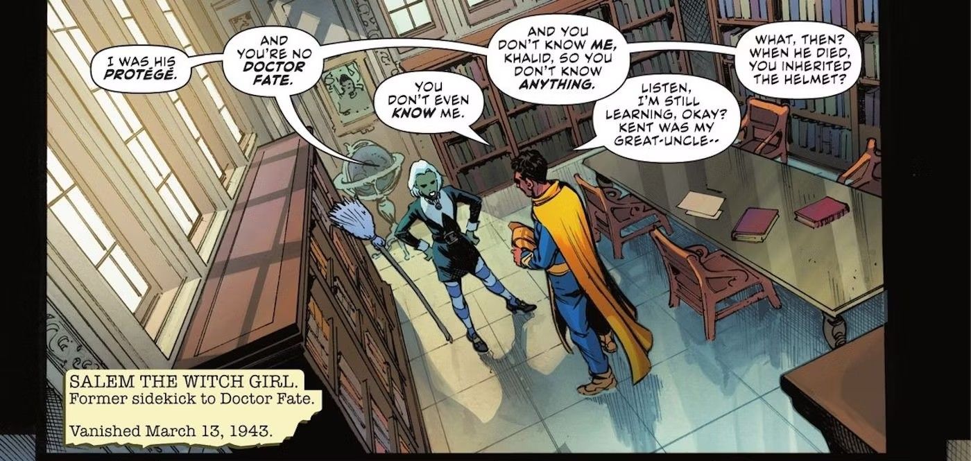 Doctor Fate Khalid Nassour and Salem the Witch Girl Discuss Fate's Legacy