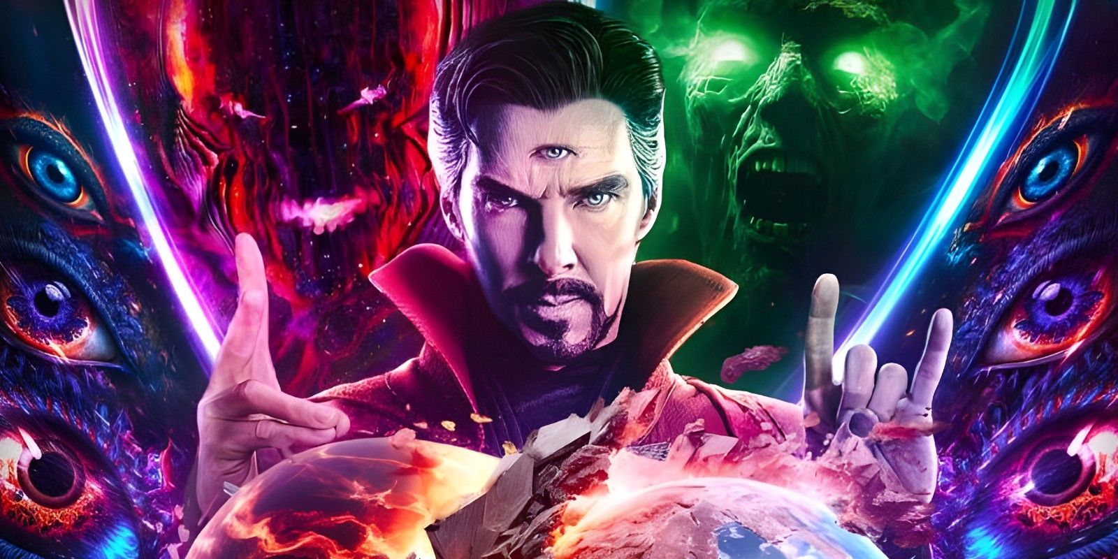 O enredo mais intenso de Doctor Strange 3 ganha vida no pôster de fãs do  MCU