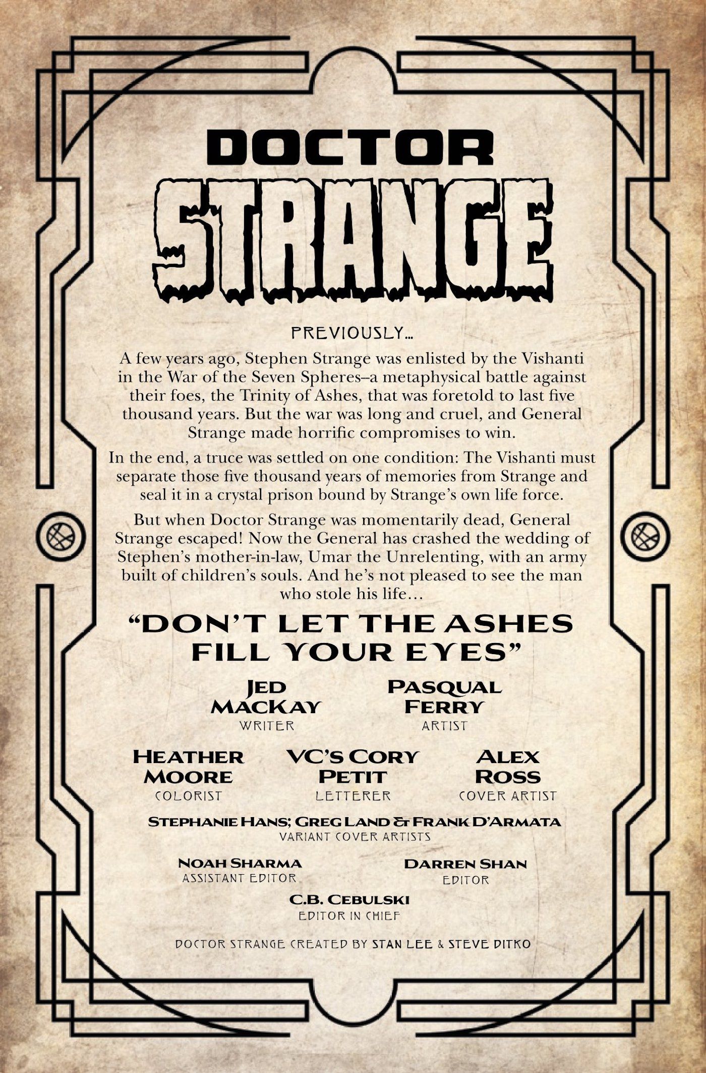 Doctor Strange 7 Preview Page 1