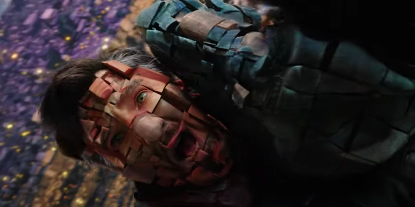 Doctor Strange and America Chavez breaking apart in Multiverse of Madness