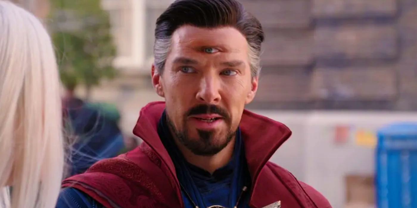 Doctor Strange with his third eye in Multiverse of Madness