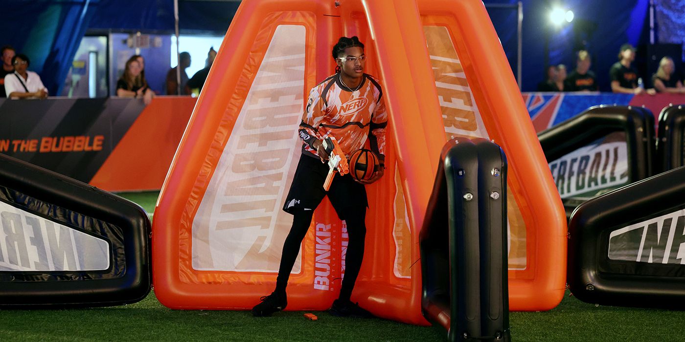 Dontavious Hill in NerfBall — Battle in the Bubble