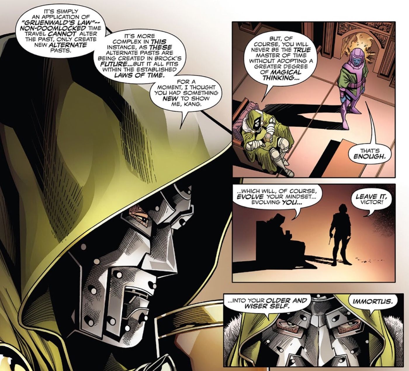 Doom Taunts Kang Over Immortus