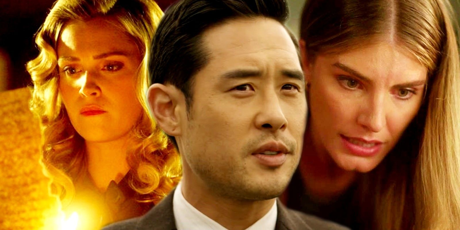 Dr. Song with two characters from Quantum Leap