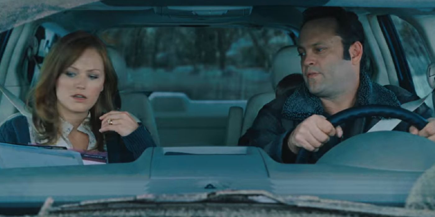 Ronnie and Dave talk in the car.