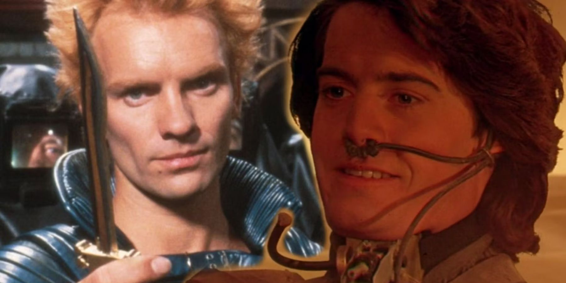 Custom image of Jamis holding a knife and Paul smiling in David Lynch&rsquo;s Dune 1984